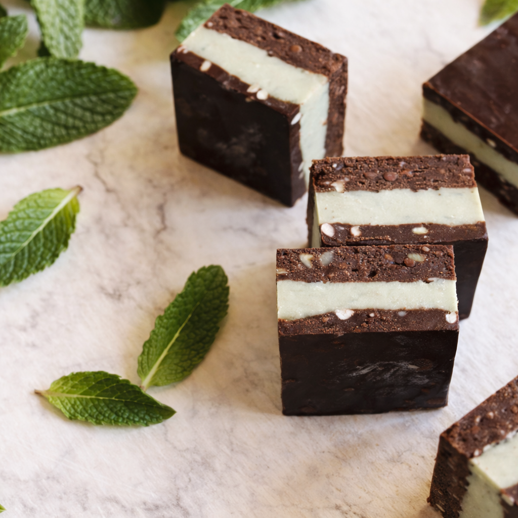 Raw Peppermint Slice