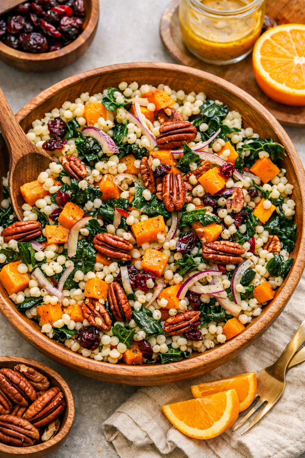 Pearl Couscous Salad with Roasted Butternut Squash